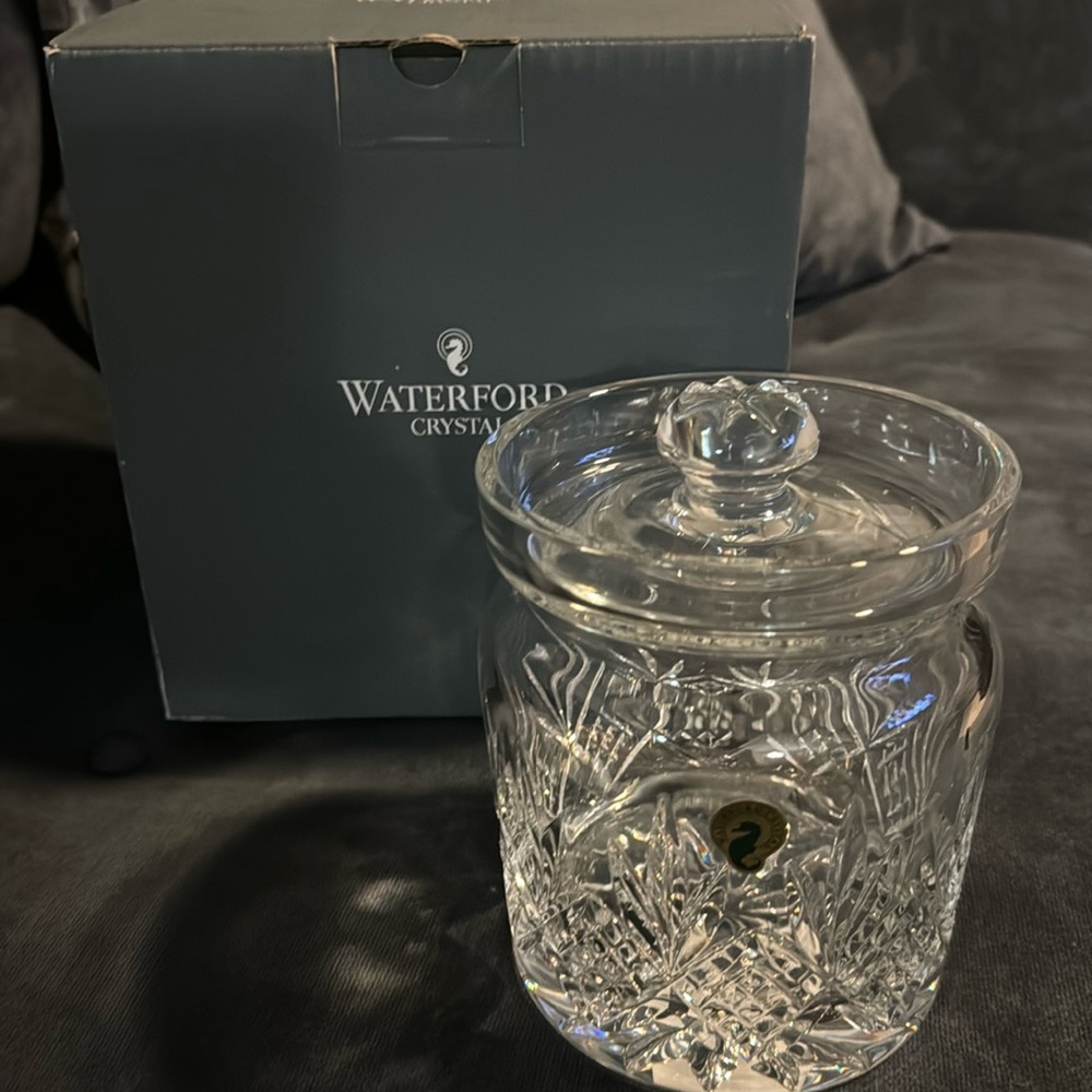 Waterford, Crystal Kelley biscuit barrel